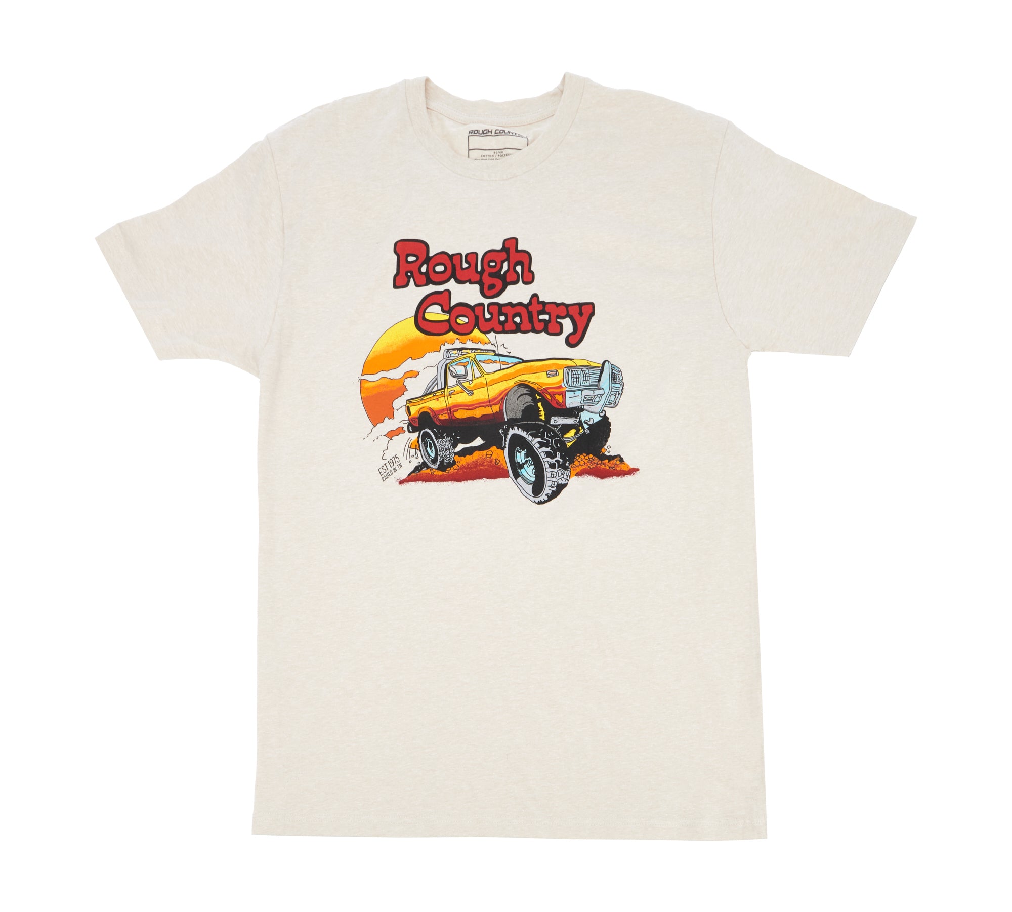 ROUGH COUNTRY Rough Country T-Shirt Throwback Cream Large Apparel T-Shirts main image