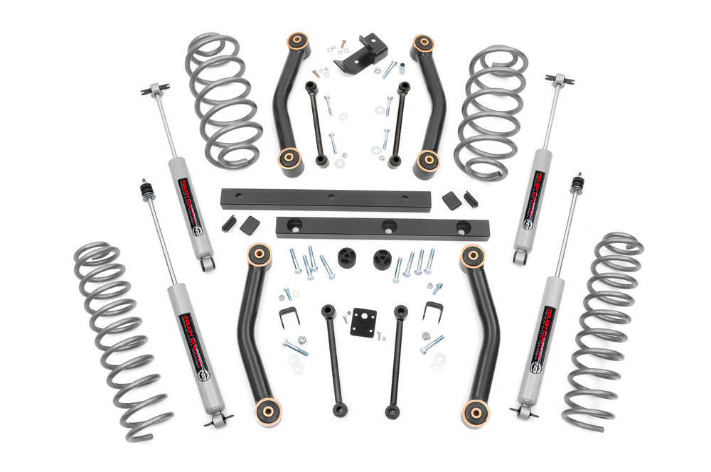 ROUGH COUNTRY 4in Jeep Suspension Lift  Kit Suspension Kits Lift Kits and Components main image