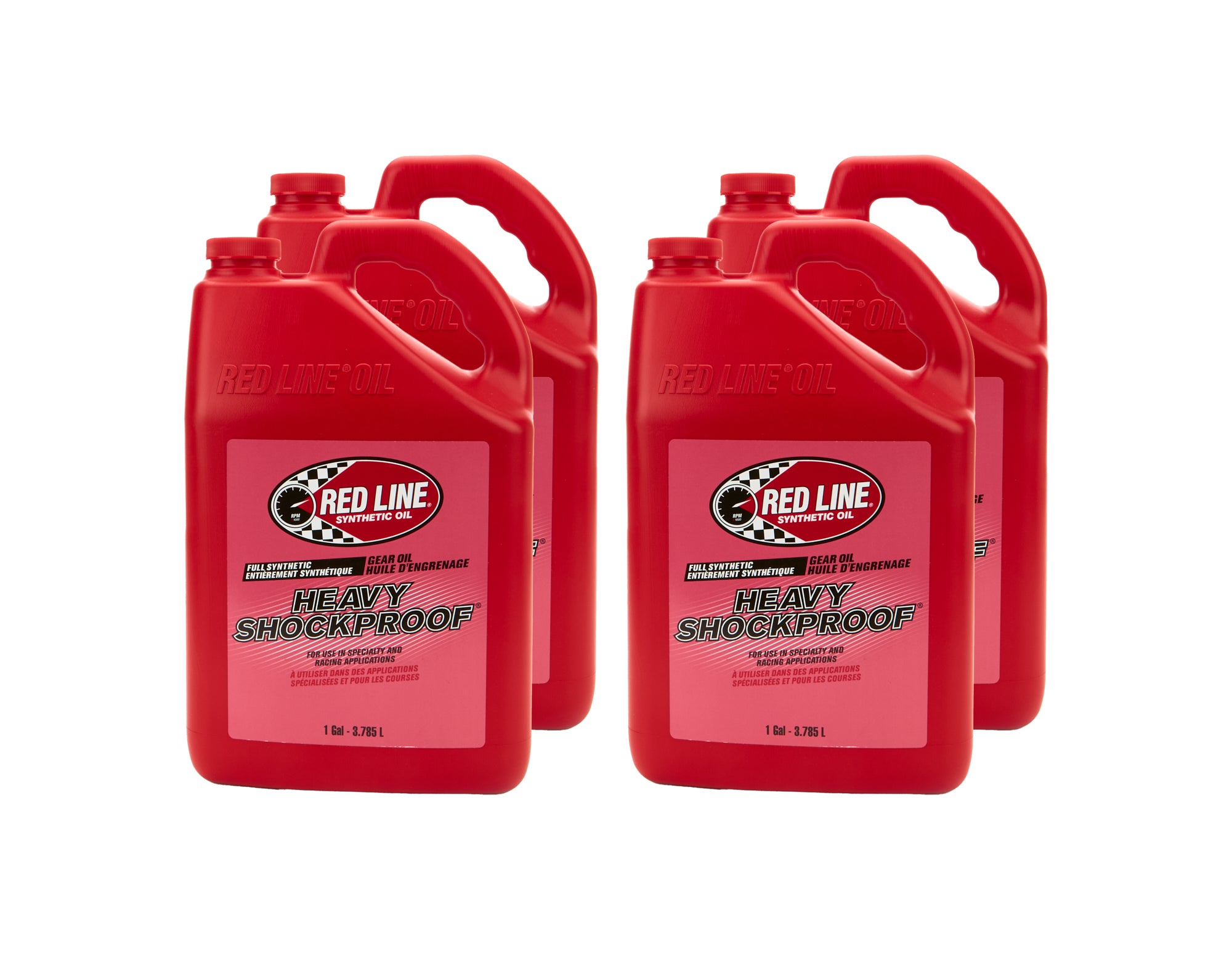 Redline Heavy ShockProof Gear Oil Case 4 x 1 Gallon Oils, Fluids and Additives Gear Oil main image