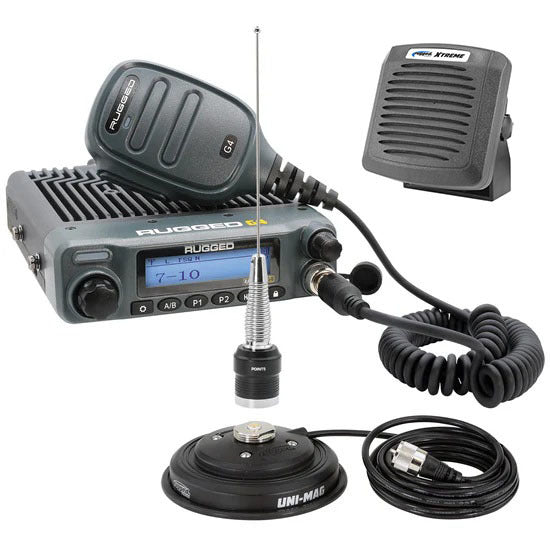 RUGGED RADIOS GMRS Mobile Radio Kit Rambler G4 w/Ext Speaker Mobile Electronics Race Radios and Components main image