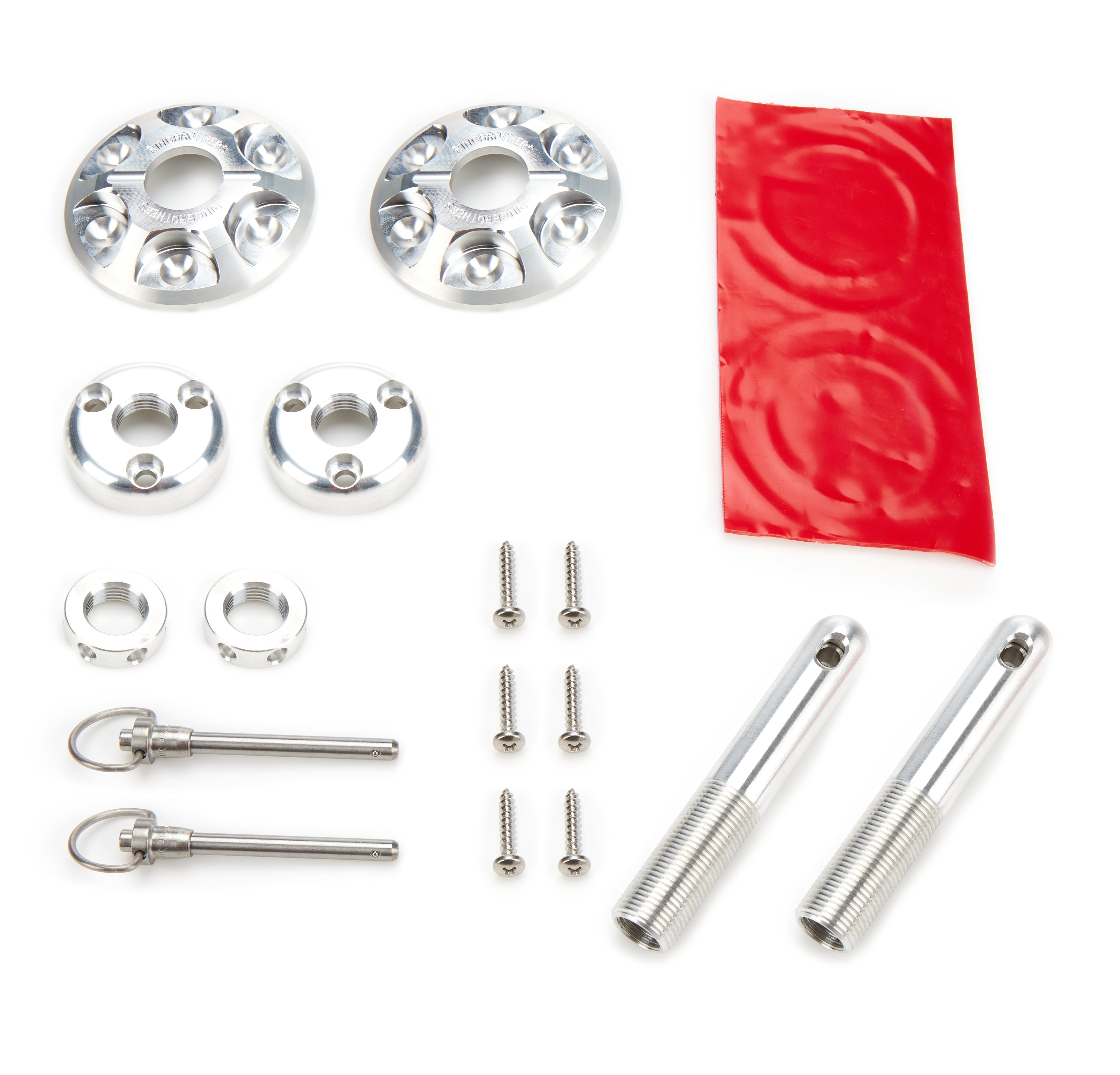 Ring Brothers Universal Round Hood Pin Kit Natual Finish Body Fastener Kits Hood Pin Fastener Kits and Components main image