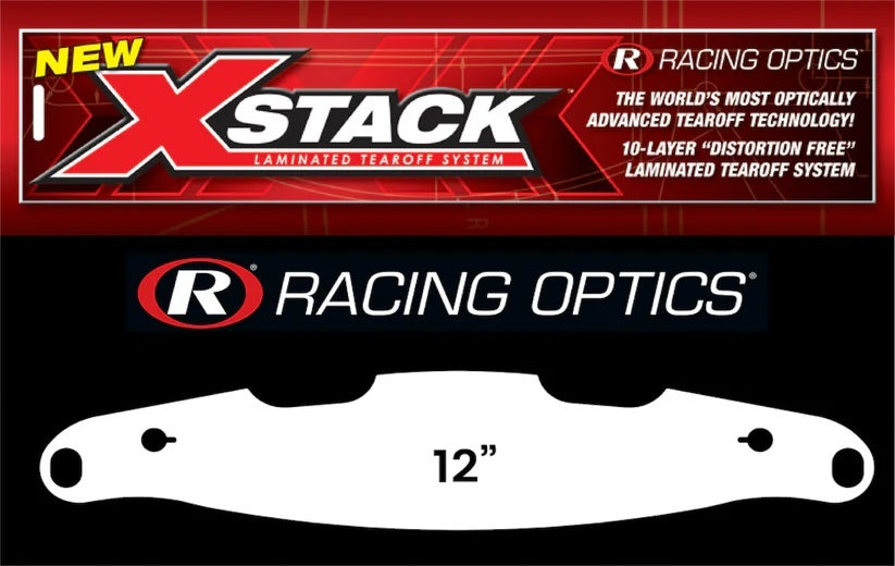 RACING OPTICS Tearoffs vent cut-outs A rai w/ vent cut-outs- pr Safety Equipment Helmets and Accessories main image