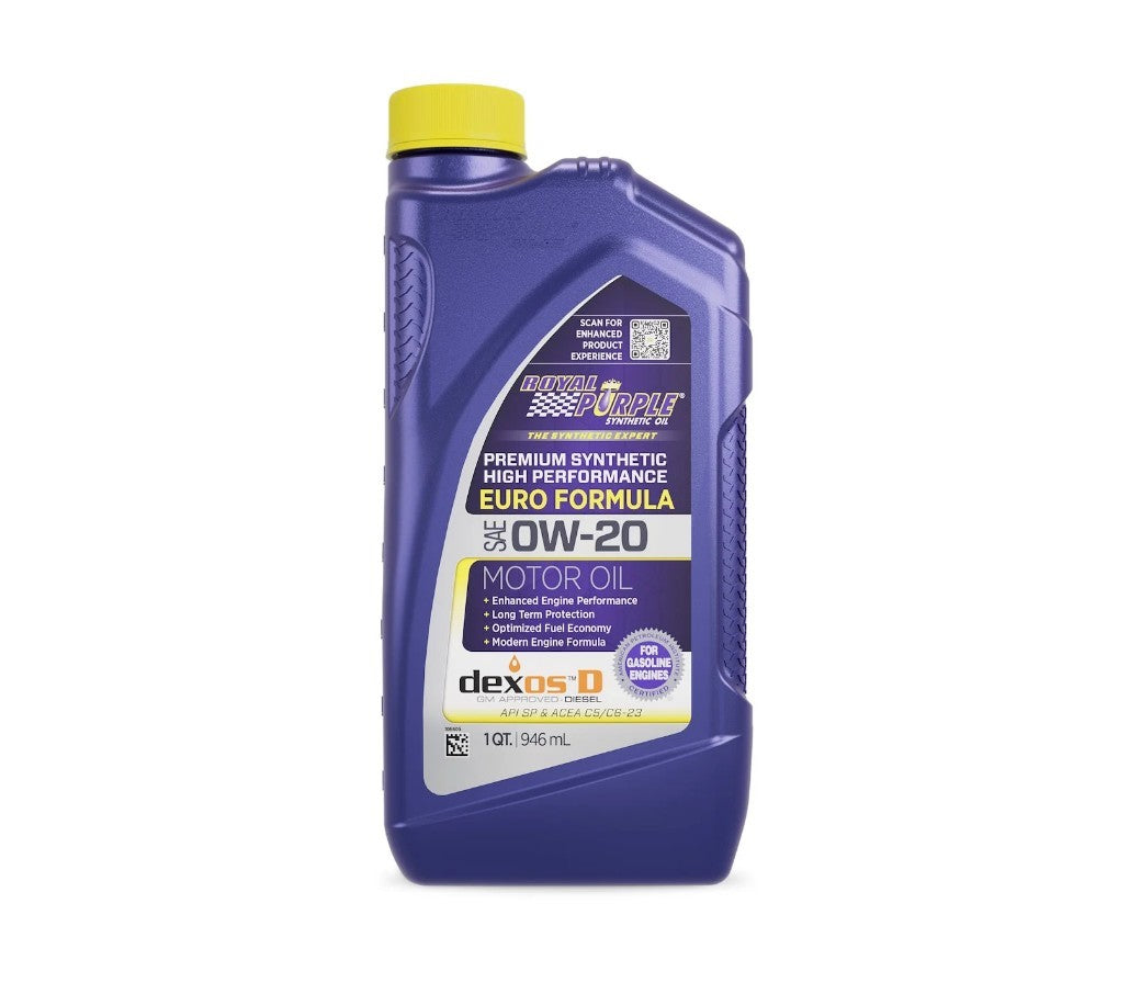ROYAL PURPLE 0W20 European Formula Dexos D Oil 1 Quart Oils, Fluids and Sealer Oils, Fluids and Additives main image