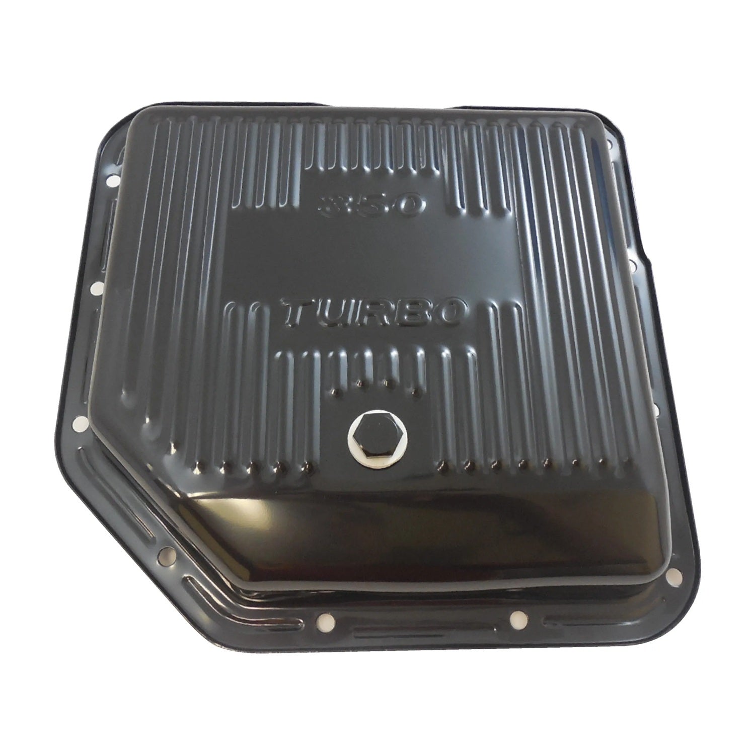 RACING POWER CO-PACKAGED TH350 Trans Pan Black Steel Finned Drivetrain Automatic Transmissions and Components main image