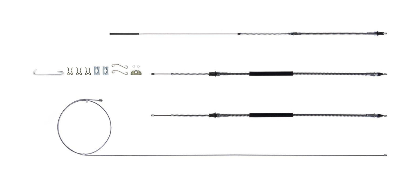 Right Stuff Detailing 68-72 Chevelle Brake Cable Set w/Hardware Emergency-Parking Brakes and Components Parking Brake Cables main image