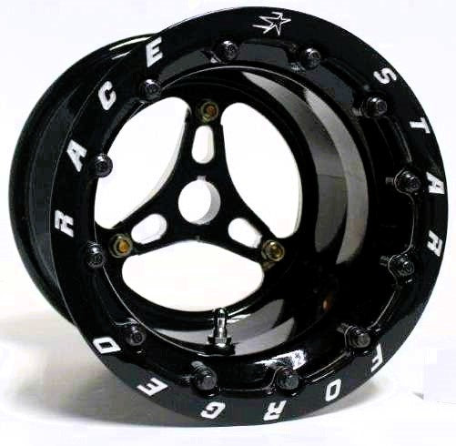 Race Star 53 Jr Dragster Pair 8x8 Single Beadlock Black Wheels Wheels main image