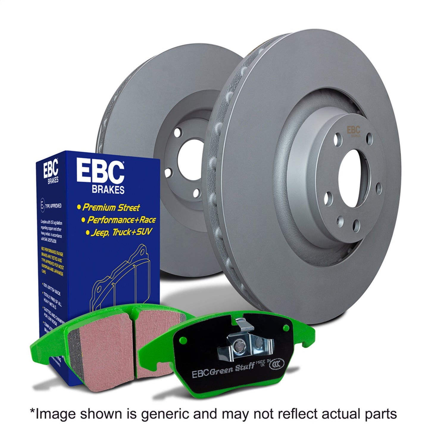 EBC S11 Kits Greenstuff Pads and RK Rotors S11KF1747