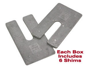SPC Performance Aluminum Shims 2.5X5X0.5 Deg. (Set of 6)