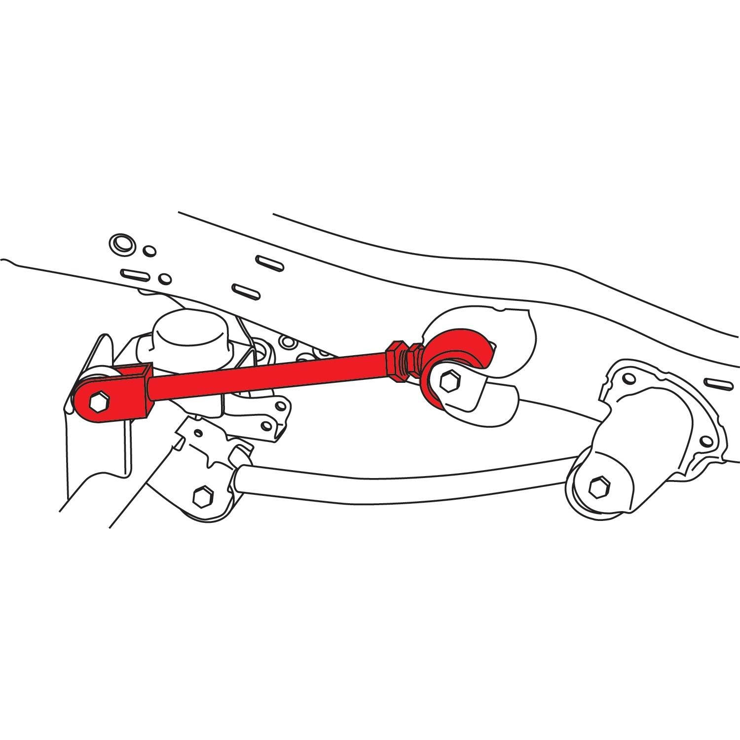 SPC Performance Front Upper Adj. Control Arm w/xAxis Jeep JK 13410