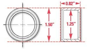 SPC Performance Weld-In Ring Kit 1.25 in. ID 15520