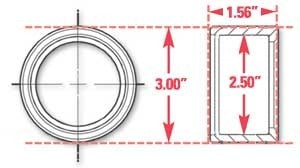 SPC Performance Weld-In Ring Kit 2.50 in. ID 15523