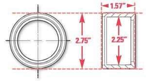 SPC Performance Weld-In Ring Kit 2.25 in. ID 15525
