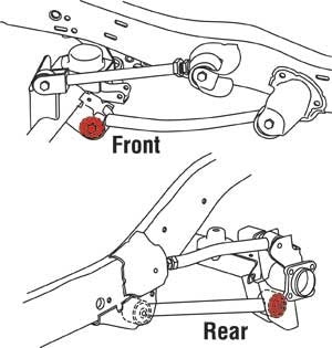 SPC Performance Front/Rear Lower Control Arm xAxis Joint Jeep 07-14 Wrangler / 93-98 Grand Cherokee 15620
