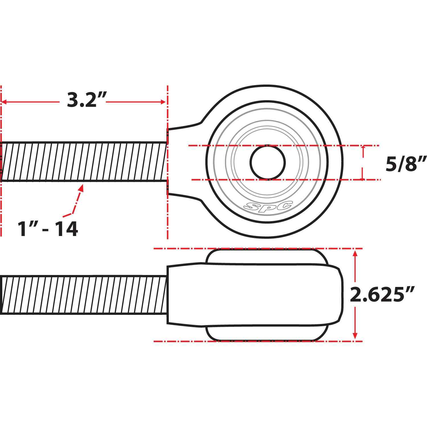 SPC Performance XAXIS Rod End Ball Joint 15736