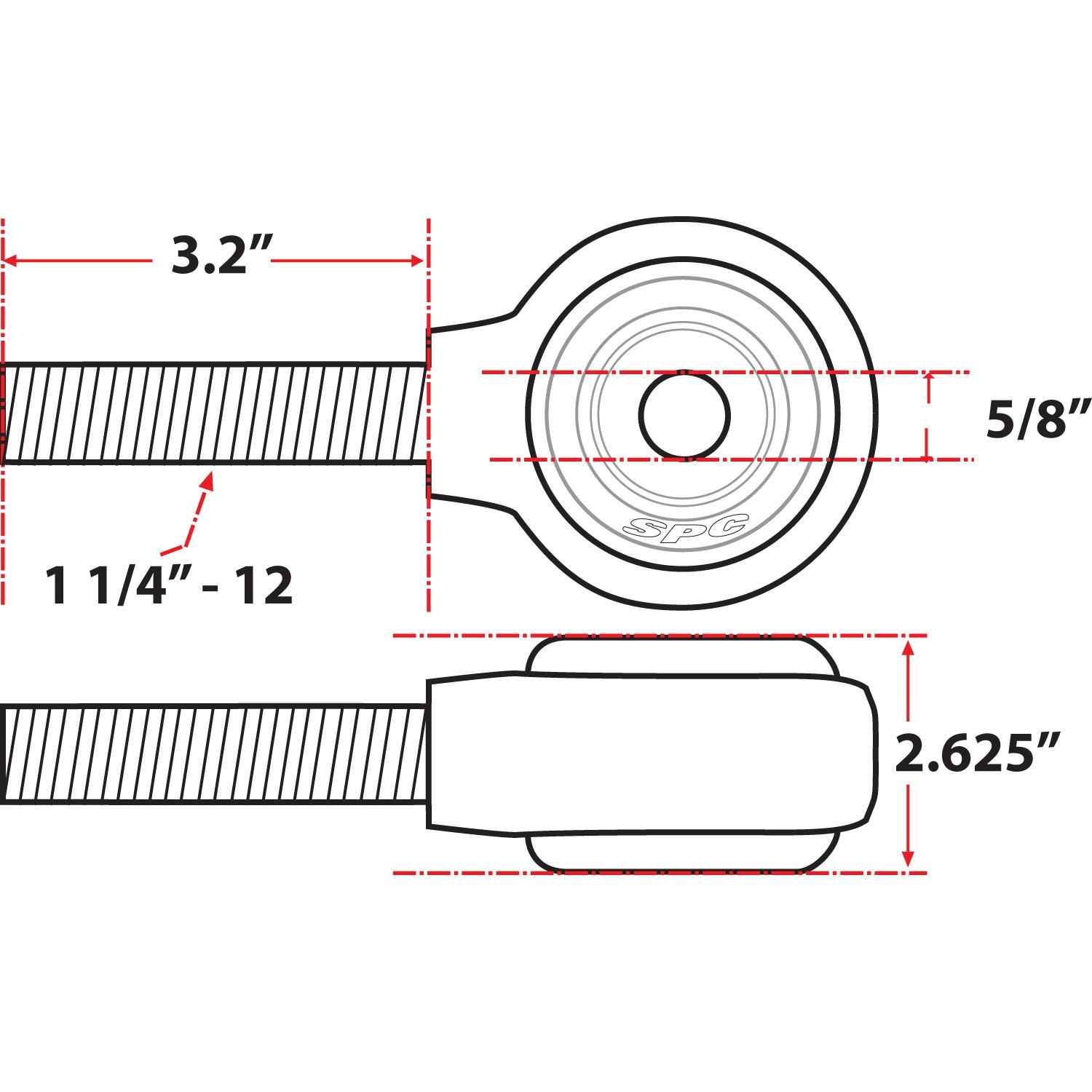 SPC Performance XAXIS Rod End Ball Joint 15738