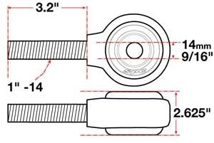 SPC Performance XAXIS Rod End Ball Joint 15741
