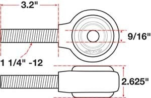 SPC Performance XAXIS Rod End Ball Joint 15743