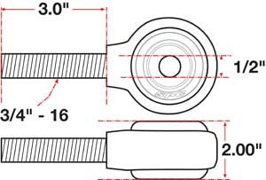 SPC Performance XAXIS Rod End Ball Joint 15747