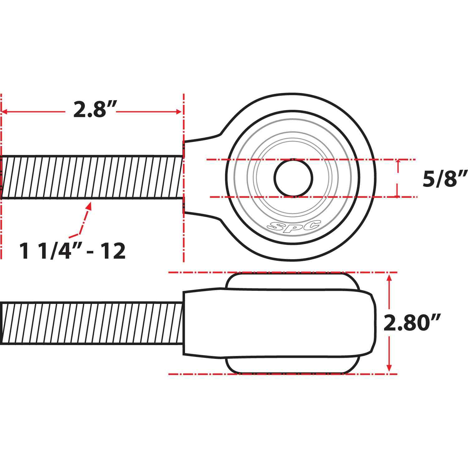 SPC Performance XAXIS Rod End Ball Joint 15748