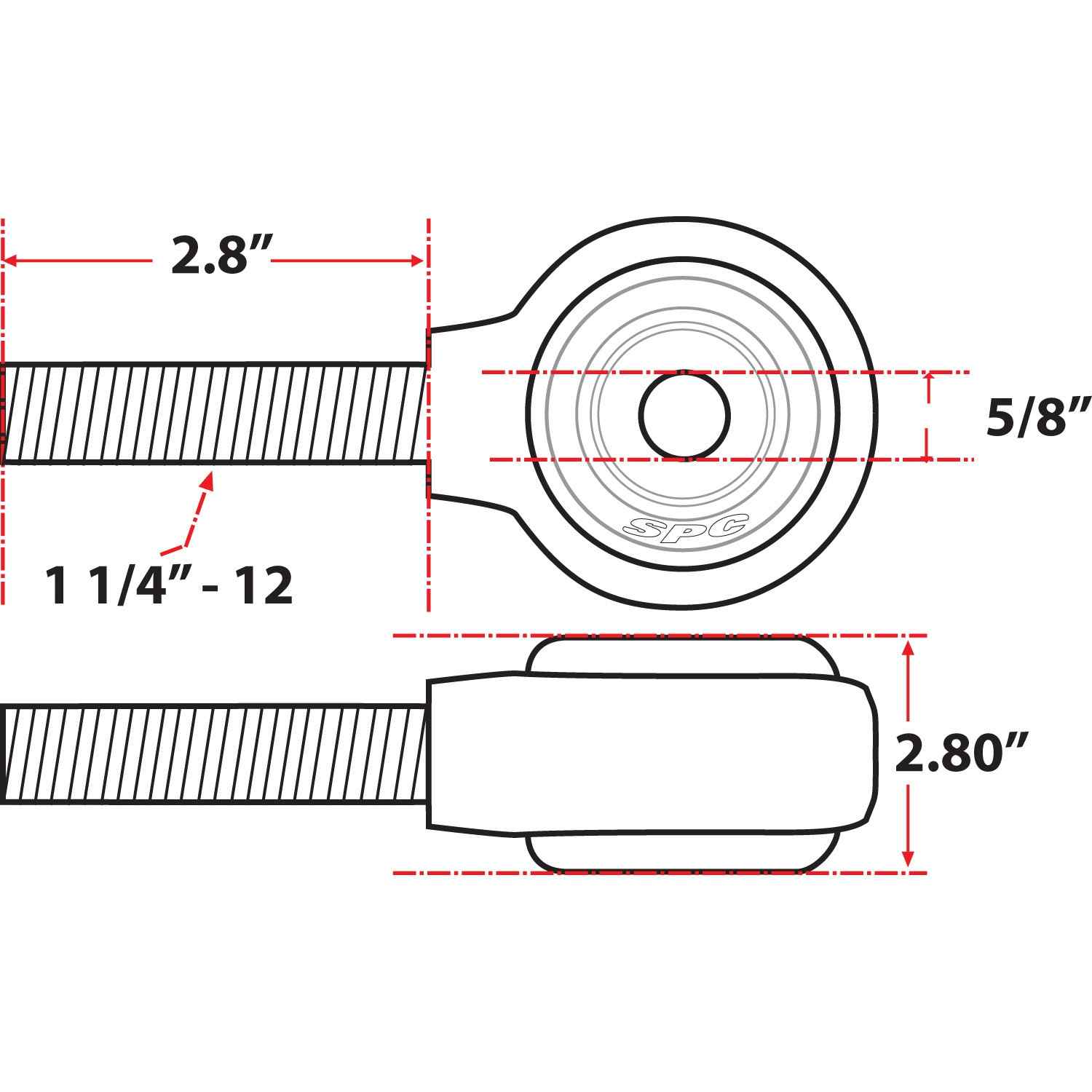 SPC Performance XAXIS Rod End Ball Joint 15749