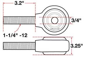 SPC Performance XAXIS Rod End Ball Joint 15750
