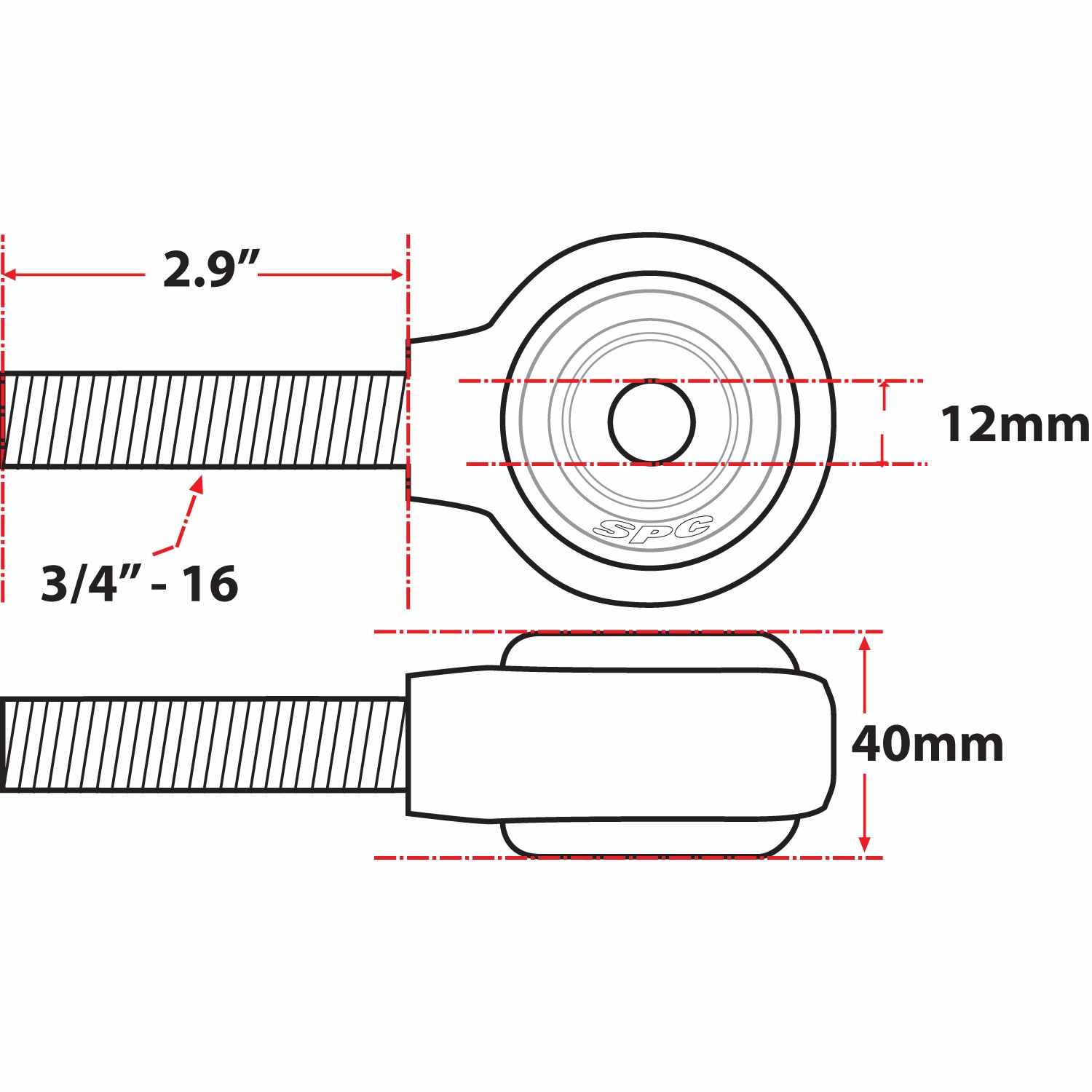 SPC Performance XAXIS Rod End Ball Joint 15752