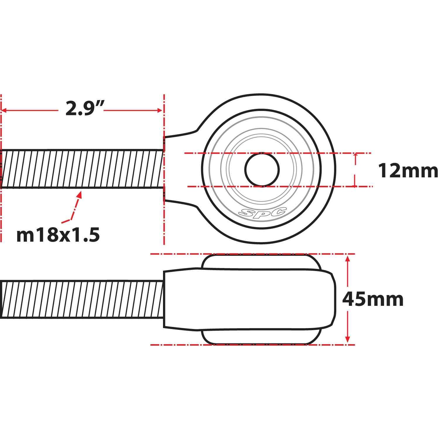 SPC Performance XAXIS Rod End Ball Joint 15766