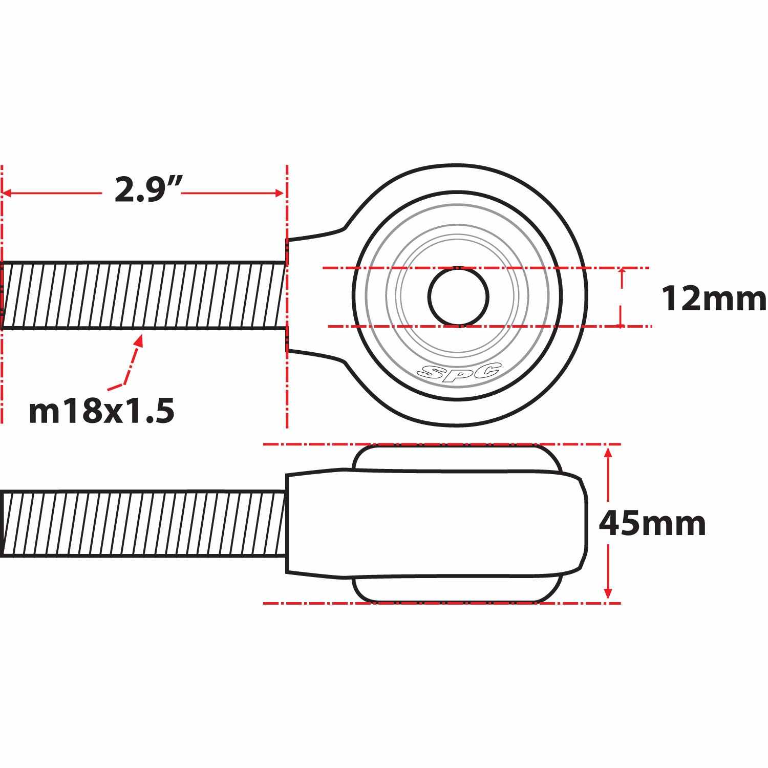 SPC Performance XAXIS Rod End Ball Joint 15767