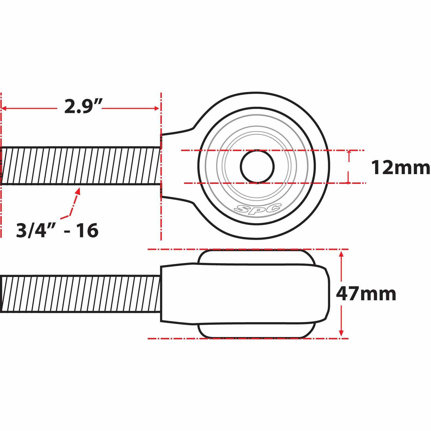 SPC Performance XAXIS Rod End Ball Joint 15768