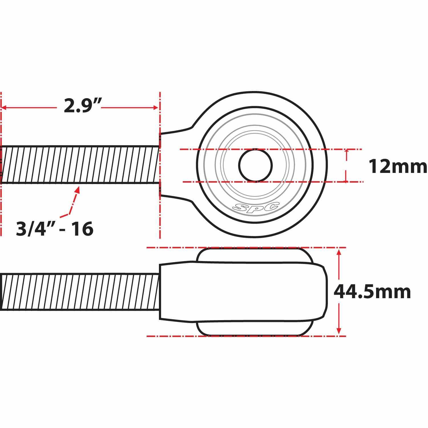 SPC Performance XAXIS Rod End Ball Joint 15792