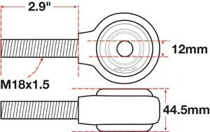SPC Performance XAXIS Rod End Ball Joint 15794
