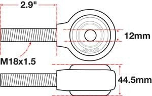 SPC Performance XAXIS Rod End Ball Joint 15795