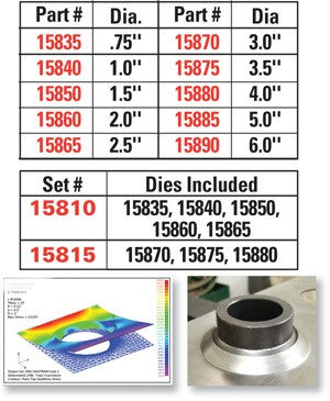 SPC Performance 5 Pc Flared Hole Die Set