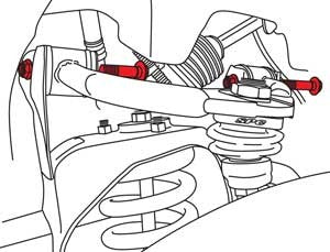 SPC Performance 04-13 Nissan Armada / 05-12 Pathfinder / 04-13 Titan UCA Mounting Bolt 21035