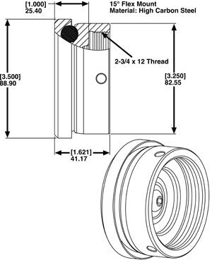 SPC Performance END MOUNT & ADAPTOR ASSY 25501