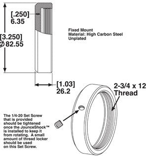 SPC Performance End Mount & Adaptor Assembly