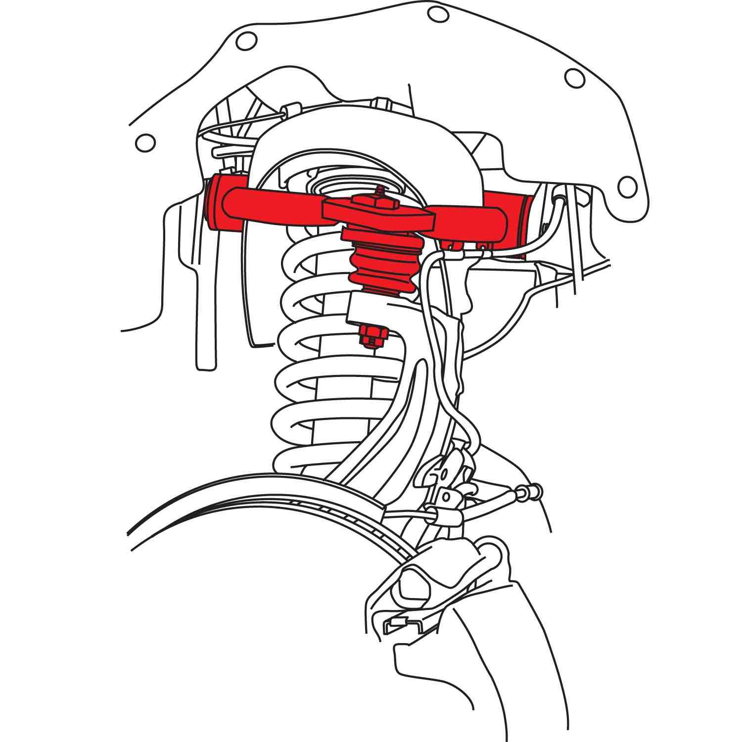 SPC Performance Ford Ranger Front Upper Adjustable Arms (PR) 25670