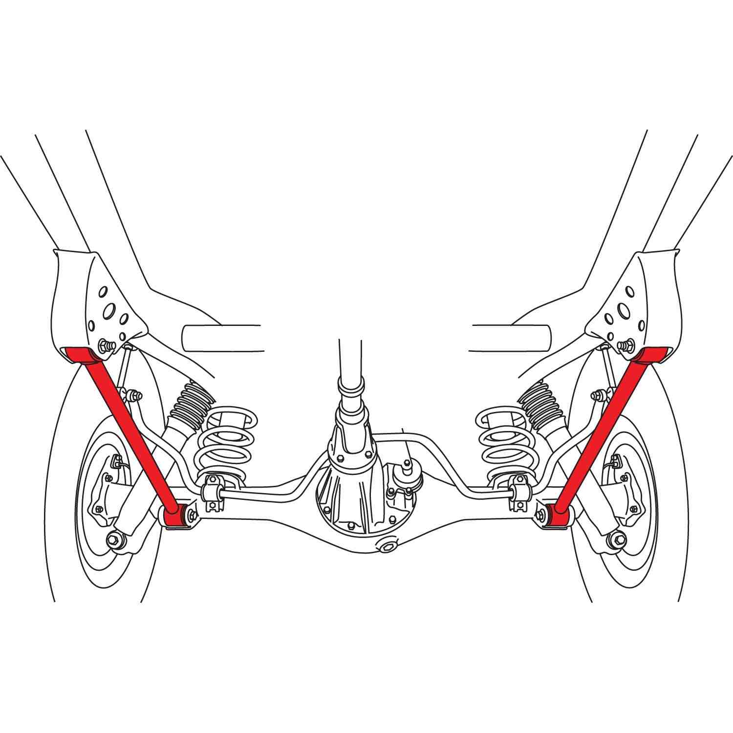 SPC Performance 91-97 Toyota Landcruiser Rear Lower Control Arms (Pair) 25960