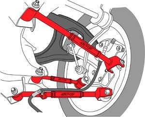 SPC Performance Rear Adjustable Control Arm Set 3 Honda Accord and Acura TSX and TL