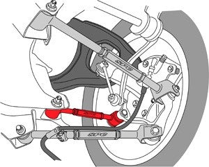 SPC Performance Adjustable Rear Toe Arm, Honda Accord & Acura TSX 0E25G