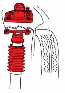 SPC Performance 94-04 Ford Mustang (V6/V8) Front Adjustable Strut Mount