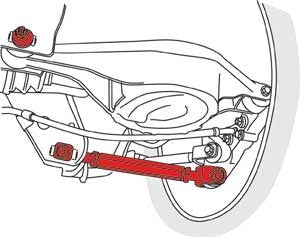 SPC Performance Nissan/Infiniti Performance Camber Arms with X-Axis Bushings, Toe Cams