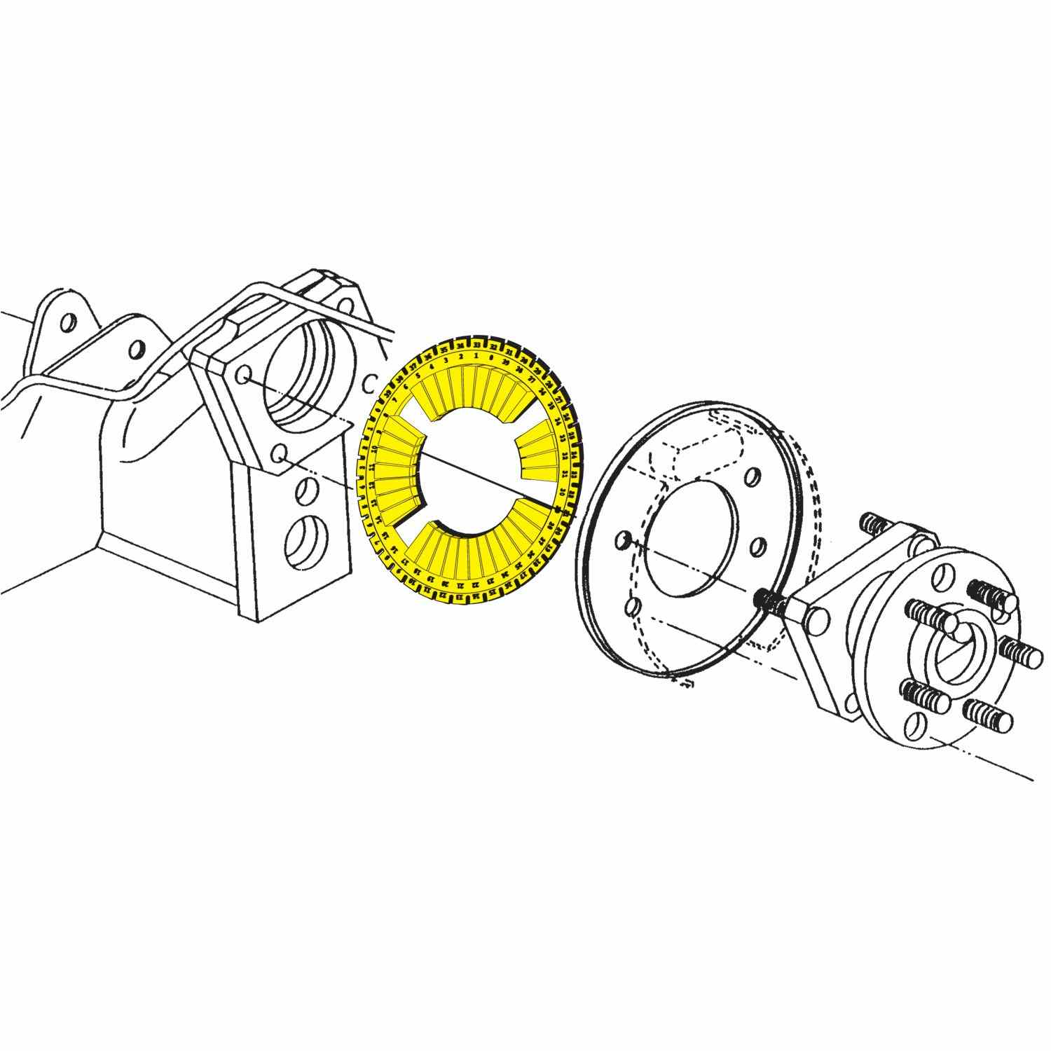 SPC Performance Ez Shim Dual Angle Camber/toe Shim (Yellow)