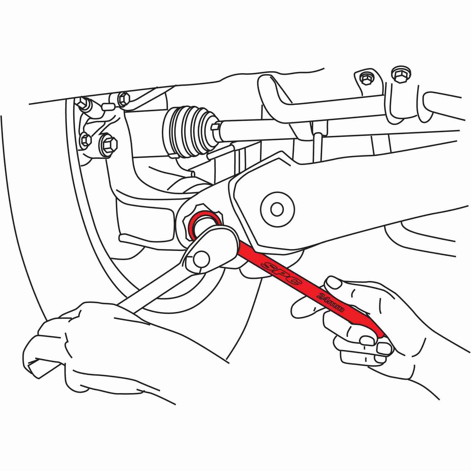 SPC Performance Honda 24mm Toe Adj Tool 87560
