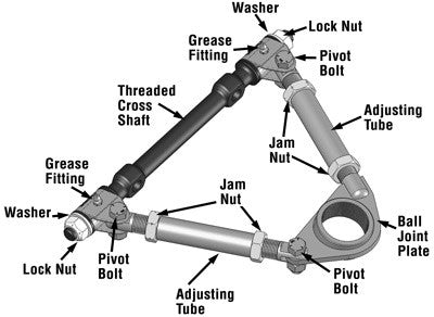 SPC Performance Pro Series Front Adjustable Upper Control Arm(Chrysler Thread-In)