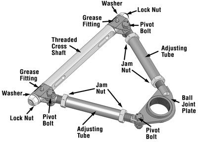 SPC Performance Pro Series Front Adjustable Upper Control Arm (Chrysler Thread-In 10deg) (Race Only) 92342