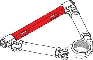 SPC Performance Cross Shaft: Alum 6" Cntr