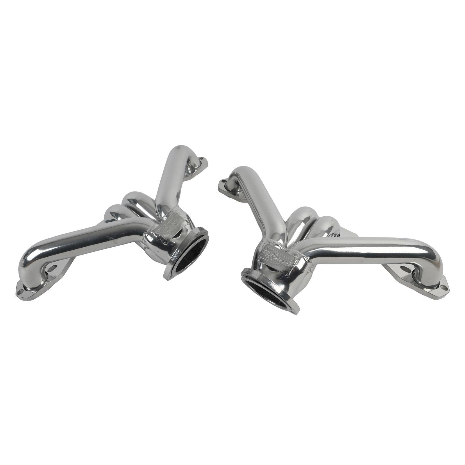SANDERSON SBC Block Hugger Headers Blueprint Silver Ceramic Exhaust Headers, Manifolds and Components main image