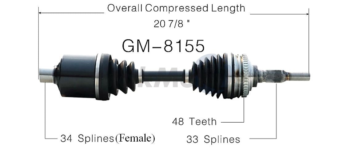 Trakmotive Axles GM-8155