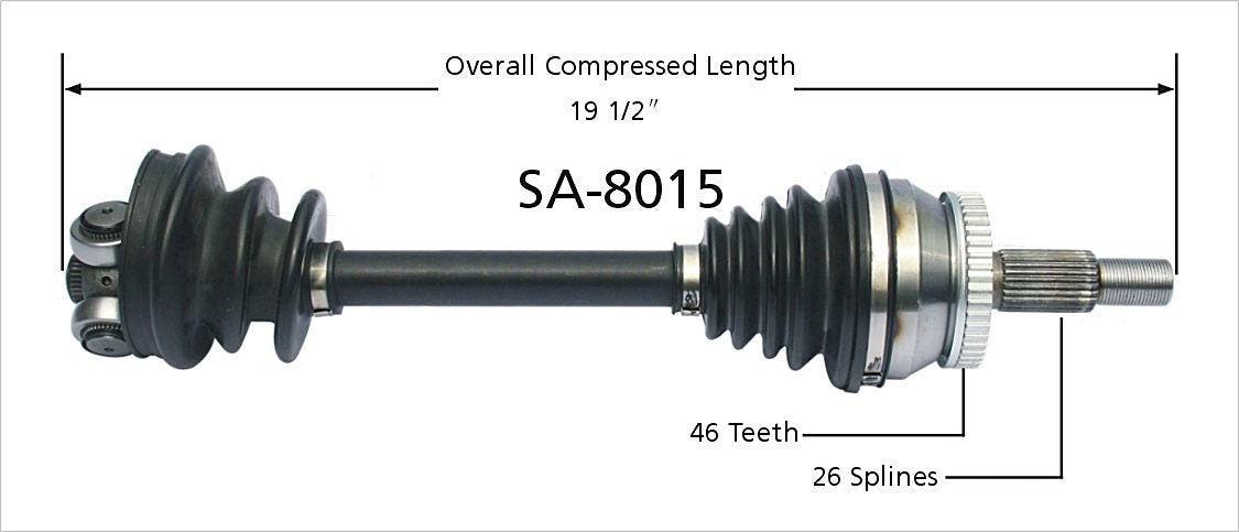 Trakmotive Axles SA-8015
